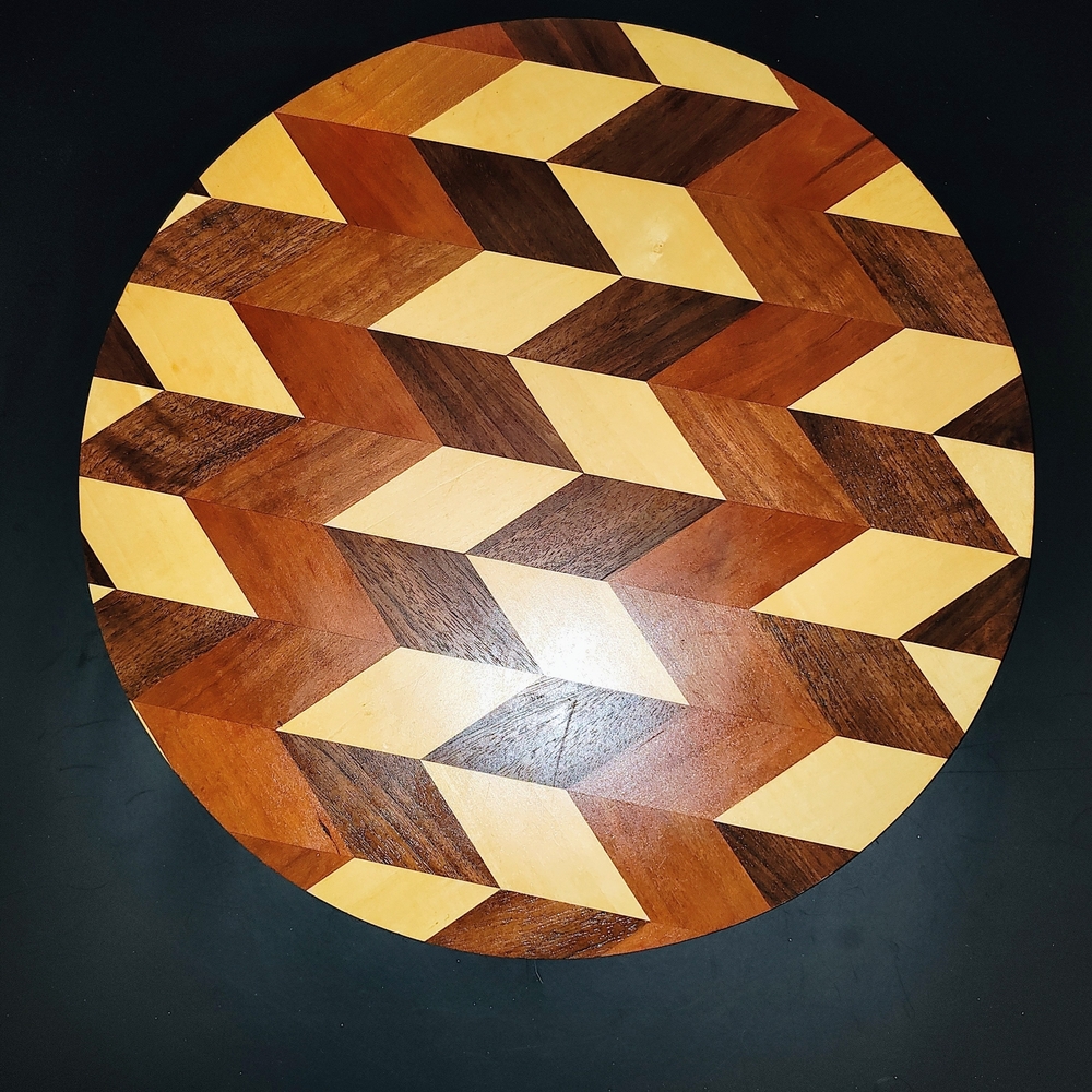 Black Walnut/Maple Lazy Susan